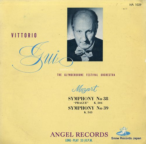 GUI, VITTORIO mozart; symphony no.38 "prague" & no.39 HA1029