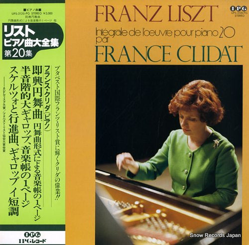 CLIDAT, FRANCE liszt; integrale de l'oeuvre pour piano 20 UPS-3120-PG