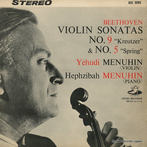 MENUHIN, YEHUDI AND HEPHZIBAH beethoven; violin sonatas no.9 "kreutzer", no.5 "spring" ASC5095
