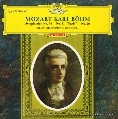 BOHM, KARL mozart; symphonies no.34, no.31 "paris", no.26 SLGM-1367