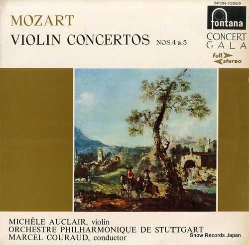 AUCLAIR, MICHELE mozart; violin concertos nos.4 & 5 SFON-10563