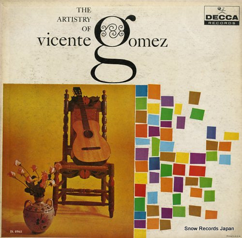 GOMEZ, VICENTE the artistry of vicente gomez DL8965