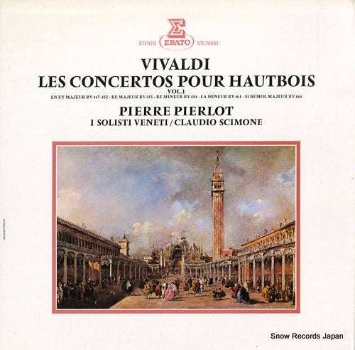 PIERLOT, PIERRE vivaldi; les concertos pour hautbois vol.1 STU70403