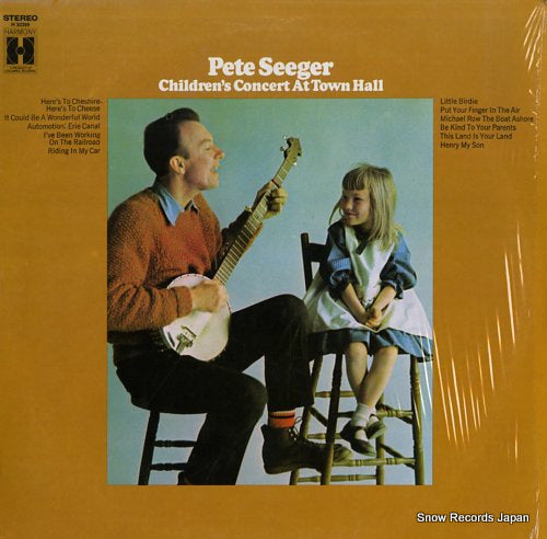 SEEGER, PETE children's concert at town hall H30399