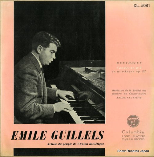 GUILLELS, EMILE beethoven; concerto no.3 en ut mineur op.37 XL-5081