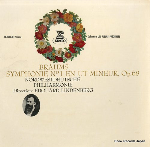 LINDENBERG, EDOUARD brahms; symphonie no.1 en ut mineur, op.68 RE-1013-RE