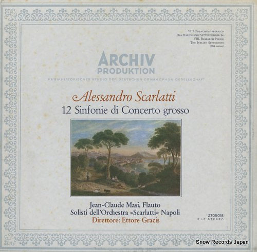 GRACIS, ETTORE scarlatti; 12 sinfonie di concerto grosso 2708018 / 2533052-3