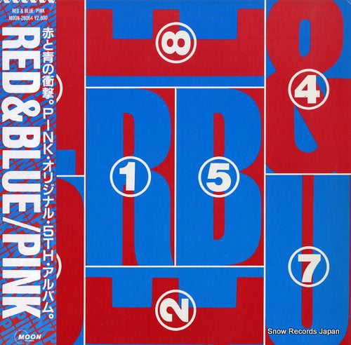 PINK red & blue MOON-28064