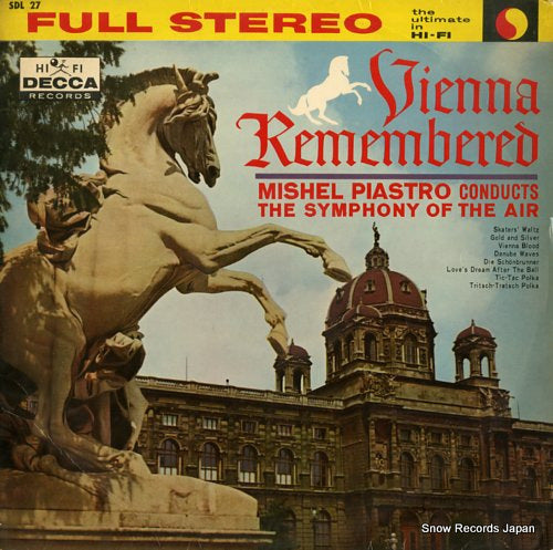 PIASTRO, MISHEL vienna remembered SDL27