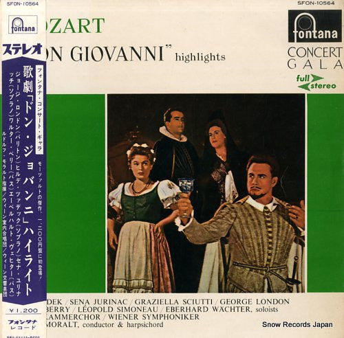 MORALT, RUDOLF mozart; "don giovanni" highlights SFON-10564