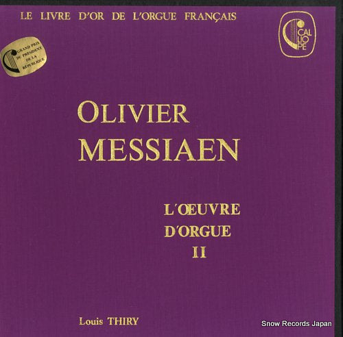 THIRY, LOUIS messiaen; l'oeuvre d'orgue ii CAL1928/30