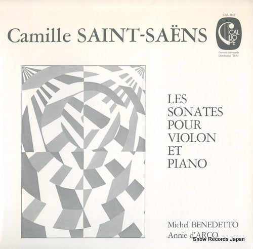 BENEDETTO, MICHEL saint-saens; les sonates pour violin et piano CAL.1817