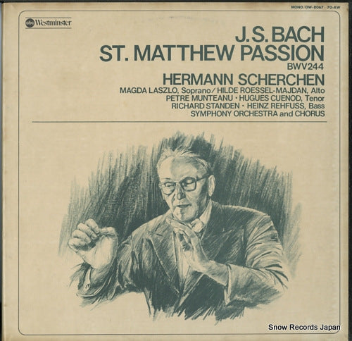 SCHERCHEN, HERMANN bach; st. matthew passion bwv244 OW-8067-70-AW