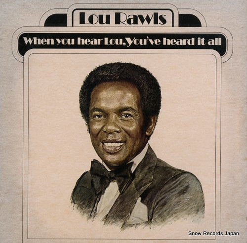 RAWLS, LOU when you hear lou, you've heard it all JZ35036