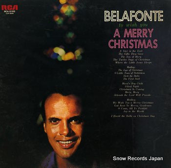 BELAFONTE, HARRY to wish you a merry christmas RCA-5183