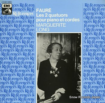 LONG, MARGUERITE faure; les 2 quatuors pour piano et cordes 2C051-12815