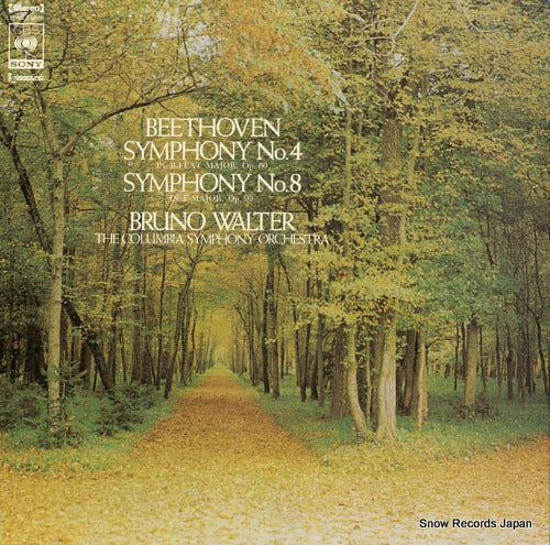 WALTER, BRUNO beethoven; symphony no.4 & no.8 SONC10270