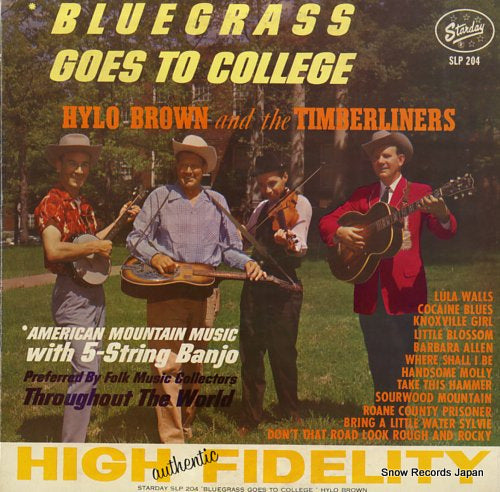 BROWN, HYLO bluegrass goes to college SLP204