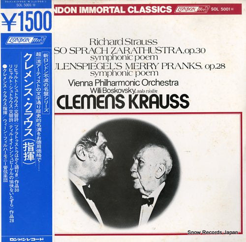KRAUSS, CLEMENS richard strauss; also sprach zarathustra, op.30 SOL5001M