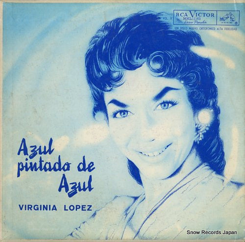 LOPEZ, VIRGINIA azul pintado de azul MKL-1163