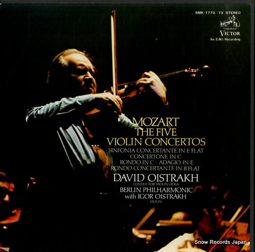OISTRAKH, DAVID mozart; the five violin concertos SMK-7770-73