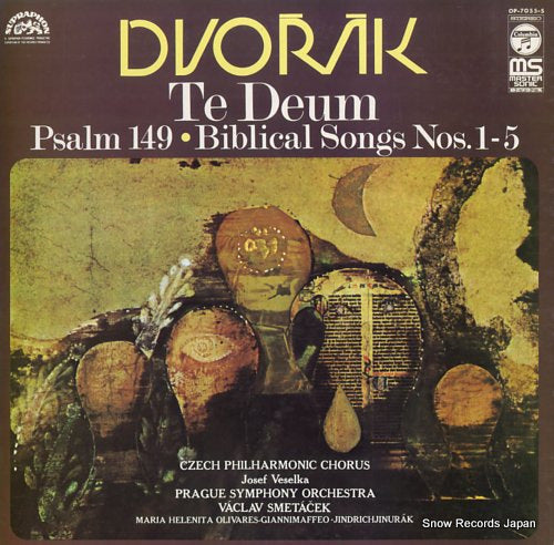 SMETACEK, VACLAV dvorak; te deum, psalm 149 OP-7055-S