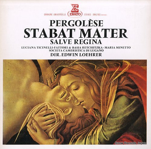 LOEHRER, EDWIN pergolese; stabat mater ERA2183