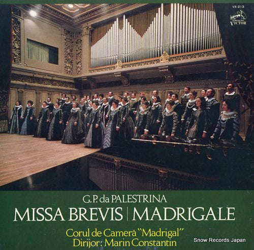 CONSTANTIN, MARIN palestrina; missa brevis / madrigale VX-213