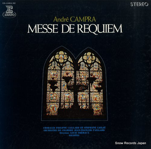 FREMAUX, LOUIS campra; messe de requiem OS-2483-RE