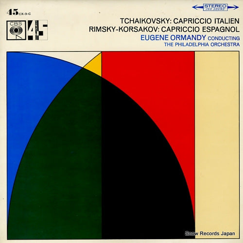 ORMANDY, EUGENE tchaikovsky; capriccio italien 45CX-3-C
