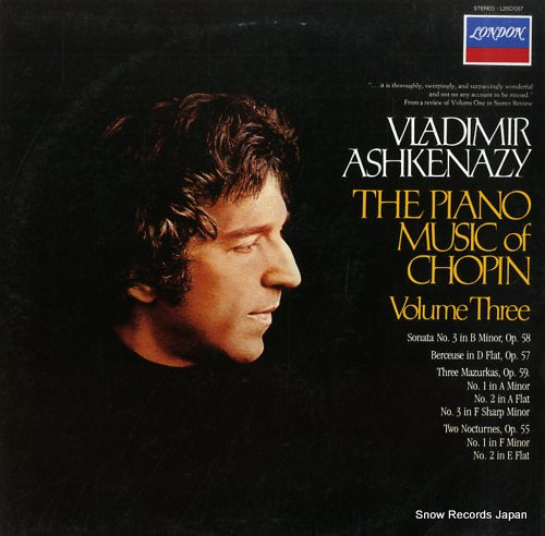 ASHKENAZY, VLADIMIR the piano music of chopin L25C1057