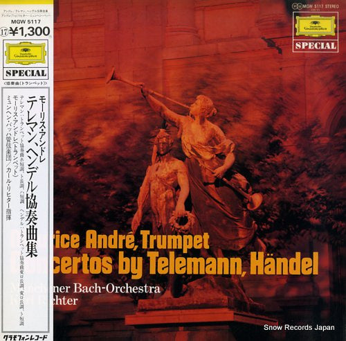 ANDRE, MAURICE trumpet concertos by telemann, handel MGW5117