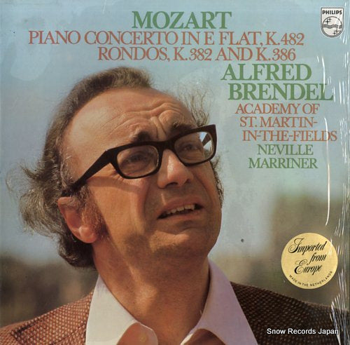 BRENDEL, ALFRED mozart; piano concerto in e flat, k.482 9500145