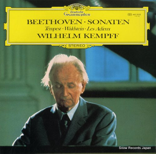 KEMPFF, WILHELM beethoven; piano sonatas no.17 tempest MG-2020