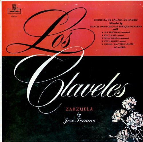 MONTORIO, DANIEL, AND ENRIQUE NAVARRO jose serrano; los claveles FM-13