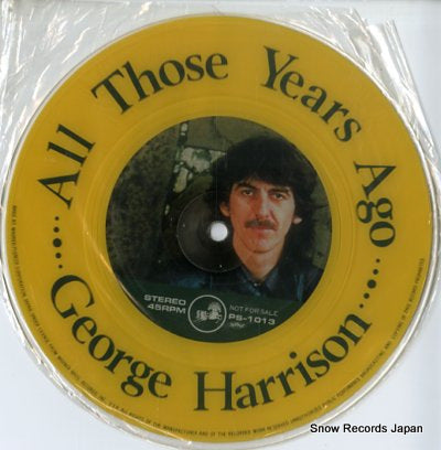 HARRISON, GEORGE all those years ago PS-1013
