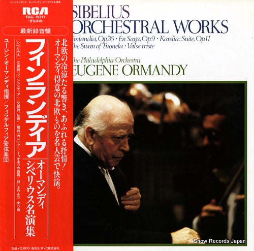 ORMANDY, EUGENE sibelius; orchestral works RCL-8311