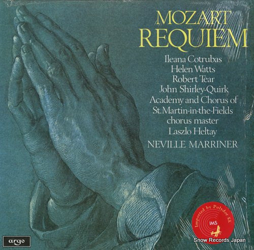 MARRINER, NEVILLE mozart; requiem ZRG876