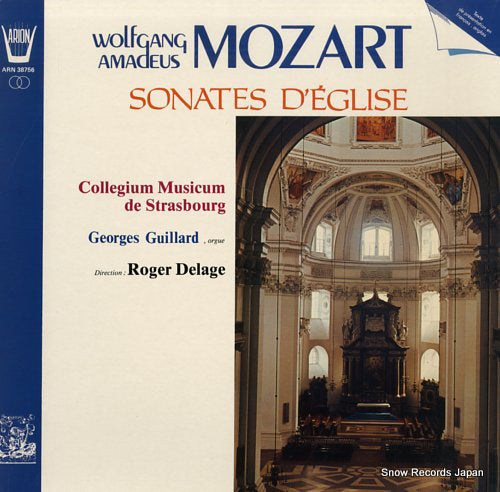 DELAGE, ROGER mozart; sonates d'eglise ARN38756