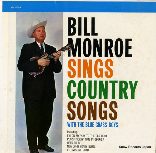 MONROE, BILL sings country songs CB20099