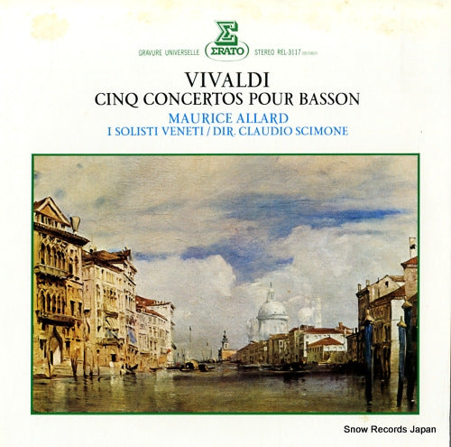 ALLARD, MAURICE vivaldi; cinq concertos pour basson REL-3117