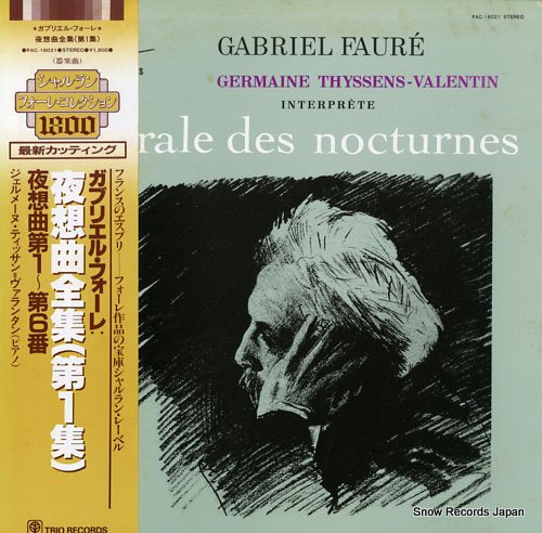 THYSSENS-VALENTIN, GERMAINE faure; integrale des nocturnes PAC-18021