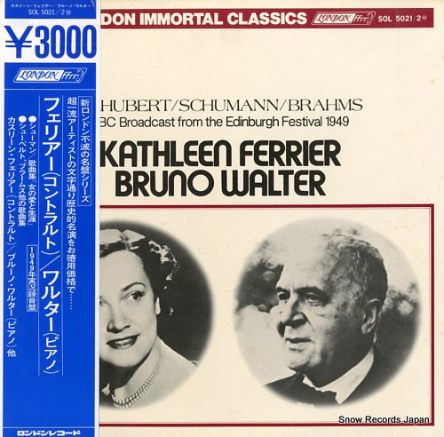 FERRIER, KATHLEEN schubert / schumann / brahms SOL5021/2M