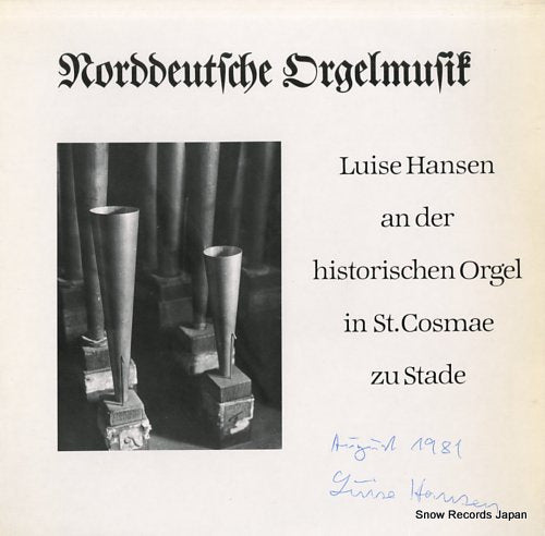 HANSEN, LUISE norddeutsche orgelmusik 66.21995
