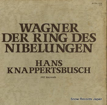 KNAPPERTSBUSCH, HANS wagner; der ring des nibelungen OB-7200-15-BS