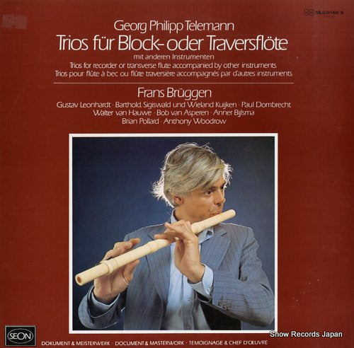 BRUGGEN, FRANS telemann; trios fur block-oder traverflote MLG9148/9