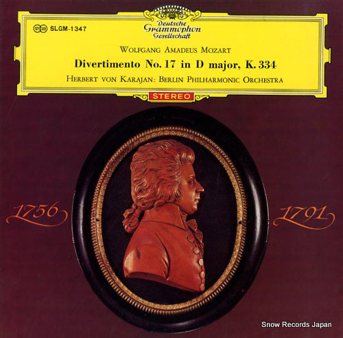 KARAJAN, HERBERT VON mozart; divertimento no.17 in d major, k.334 SLGM-1347
