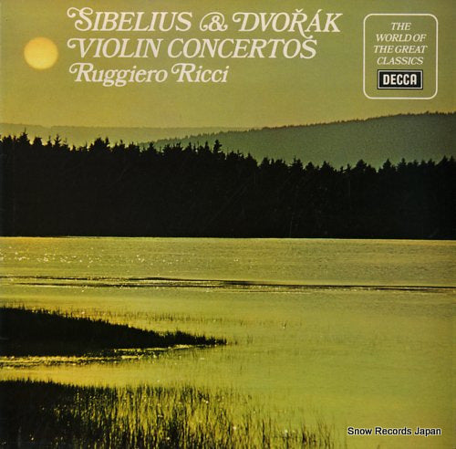RICCI, RUGGIERO sibelius & dvorak; violin concertos SPA398