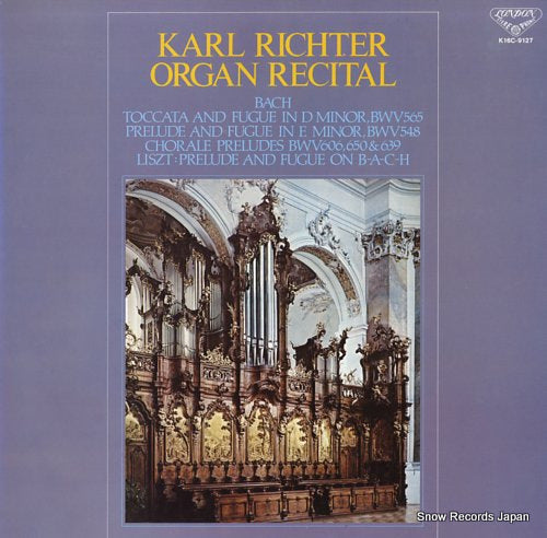 RICHTER, KARL organ recital K16C-9127