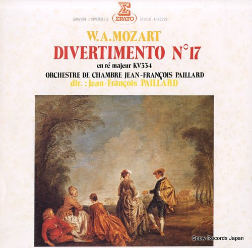 PAILLARD, JEAN-FRANCOIS mozart; divertimento no.17 ERX-2279